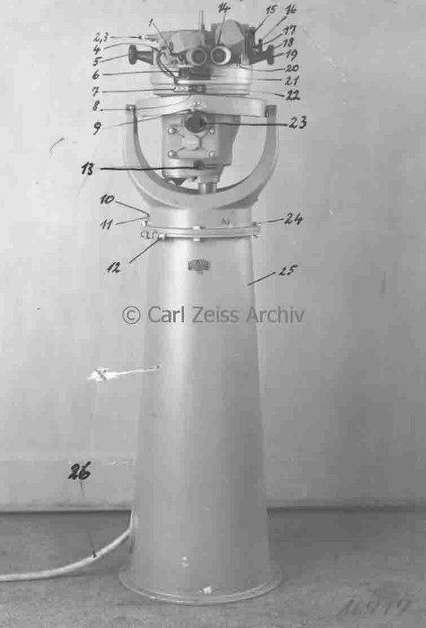 Torpedo-Auswanderungsmesser produkcji Zeissa 