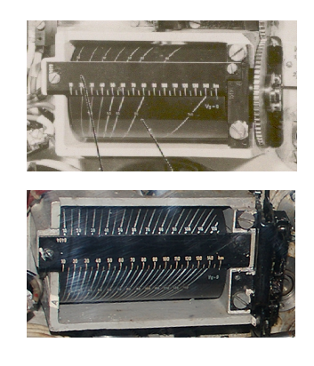 The component for calculating maximum distance to target at the moment of the torpedo launch: early version (before 1943) and late version (after 1943)