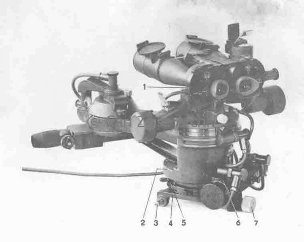 Torpedo director RZA fitted with binoculars 7x50